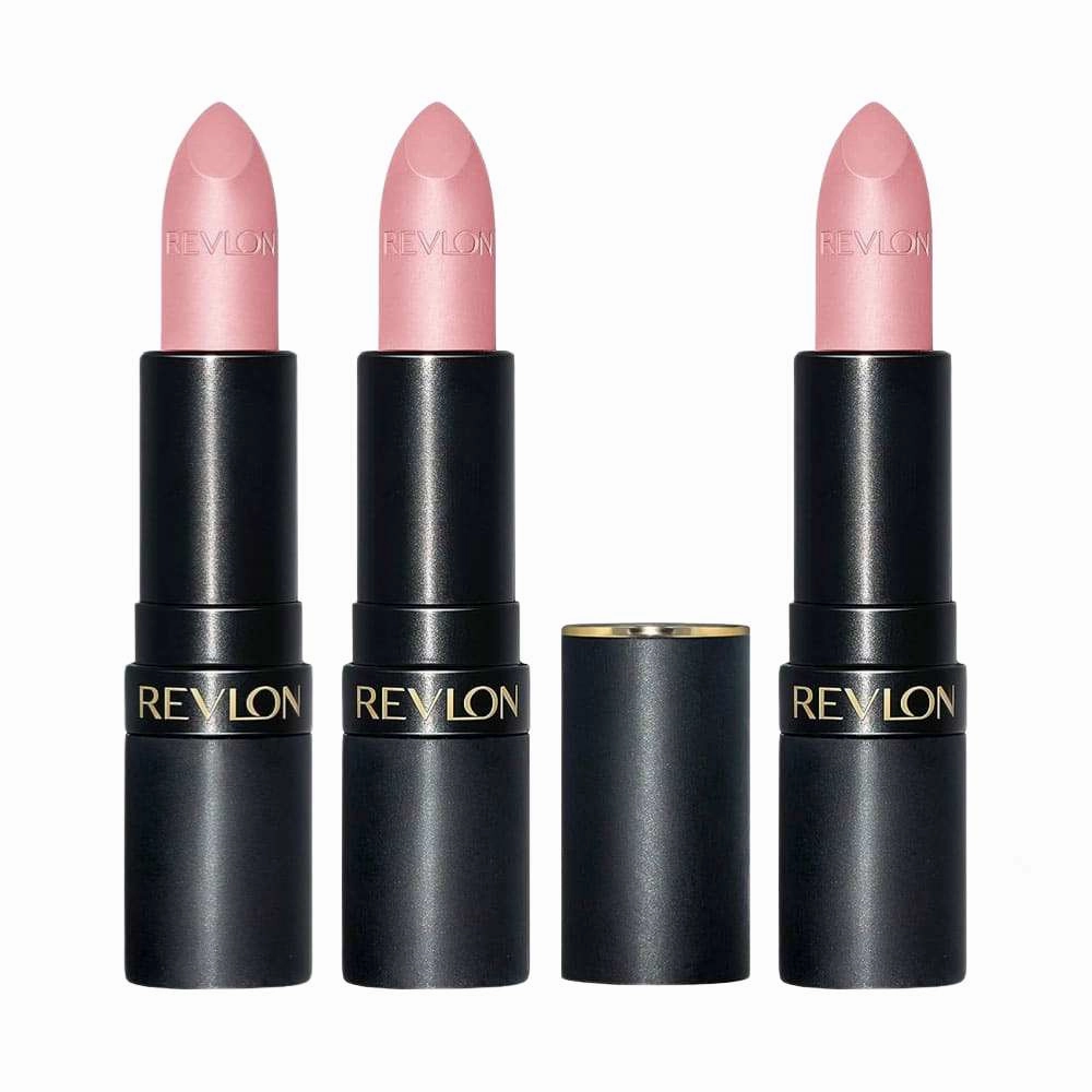 3x Revlon Super Lustrous Luscious Mattes Lipstick 015 Make It Pink