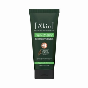 A'Kin Purifying Scalp Revival Scrub With Bamboo Extract, Australian Avocado, Orange & Mandarin Oils 100ml