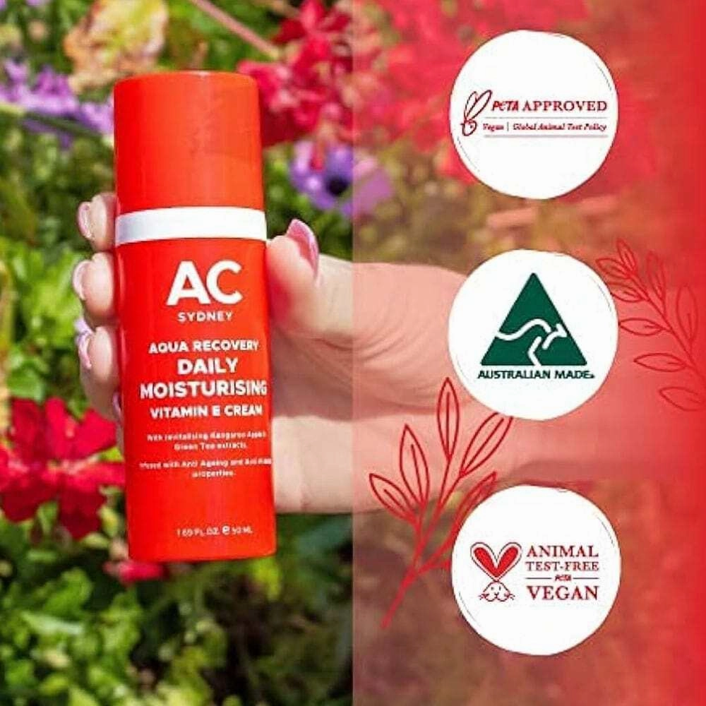 Australian Cosmetics Aqua Recovery Daily Moisturising Vitamin E Cream 50ml