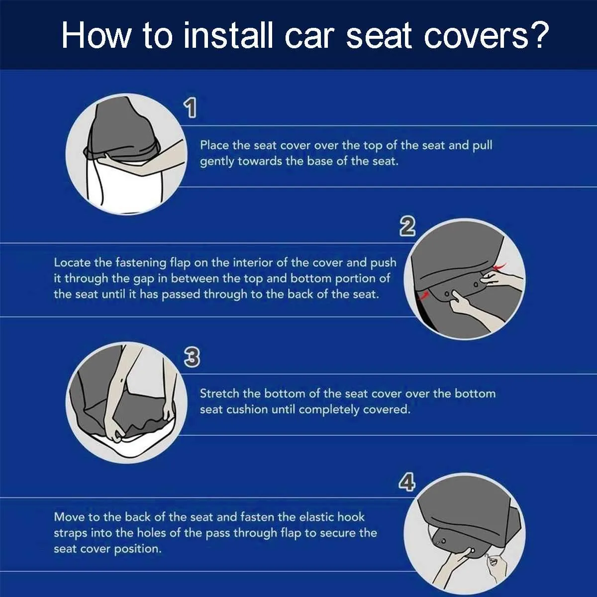Beachy Seahorse Car Seat Cover