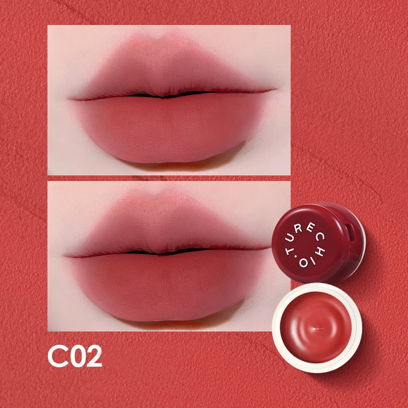 CHIOTURE Jar-Packaged Lip Mud & Cheek Dual-Use Matte Lip Gloss