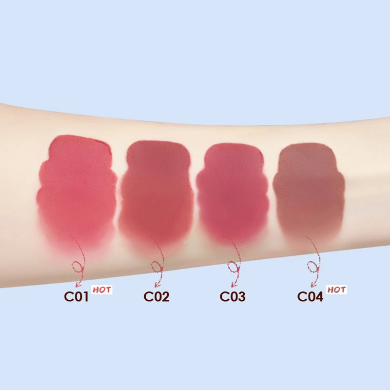 CHIOTURE Jar-Packaged Lip Mud & Cheek Dual-Use Matte Lip Gloss