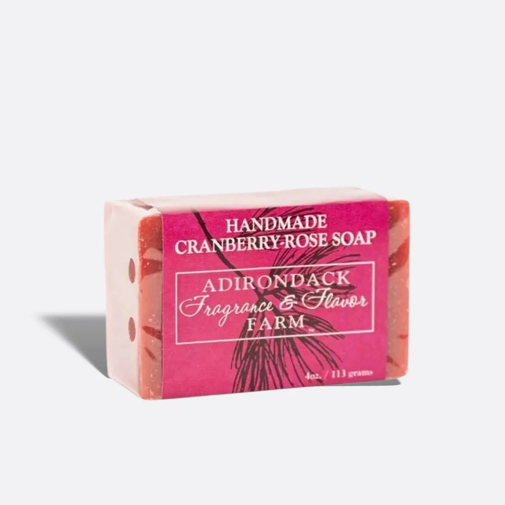 Cranberry Rose Soap Bar 4 oz Wrapped