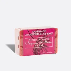 Cranberry Rose Soap Bar 4 oz Wrapped