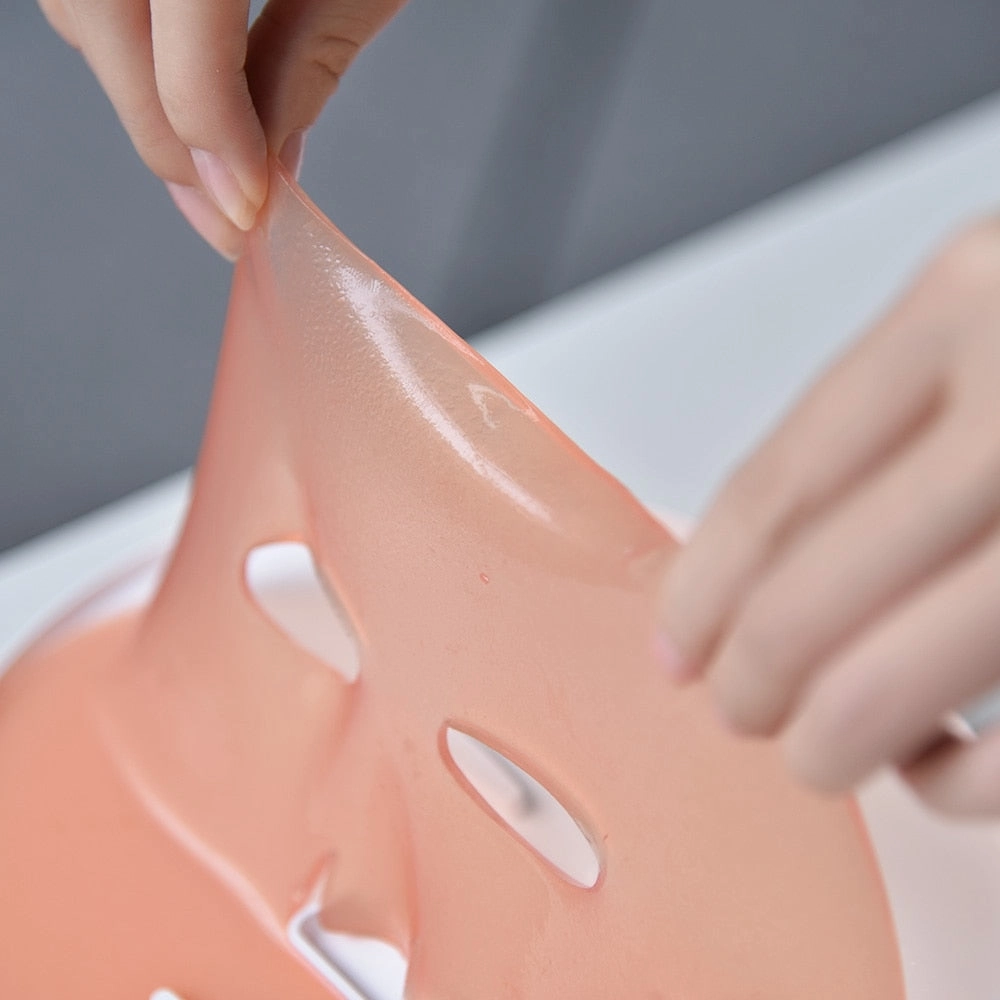 DIY Facial Automatic Mask Machine Use Effervescent Collagen Tablets Anti Aging Wrinkle Hydrating Whitening Fruit Vegetable Maker