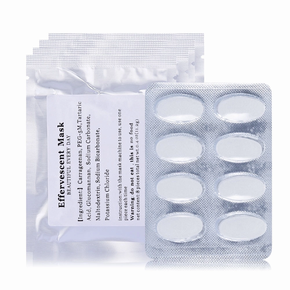 DIY Facial Automatic Mask Machine Use Effervescent Collagen Tablets Anti Aging Wrinkle Hydrating Whitening Fruit Vegetable Maker