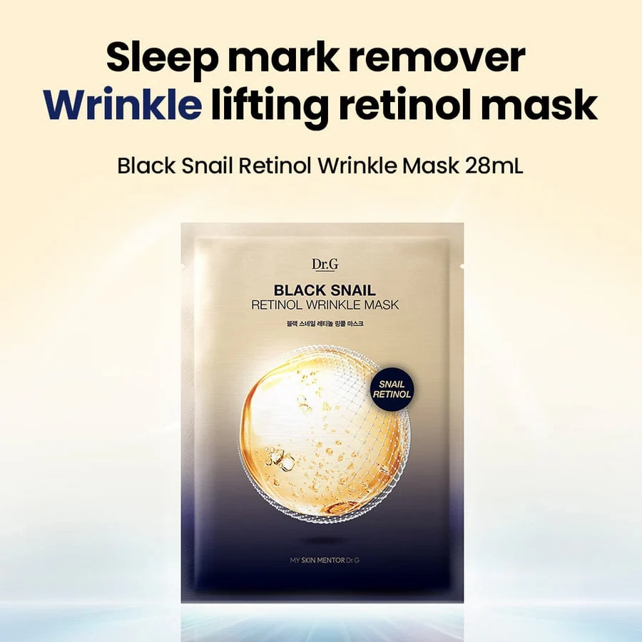 Dr.G Black Snail Retinol Wrinkle Mask 1ea