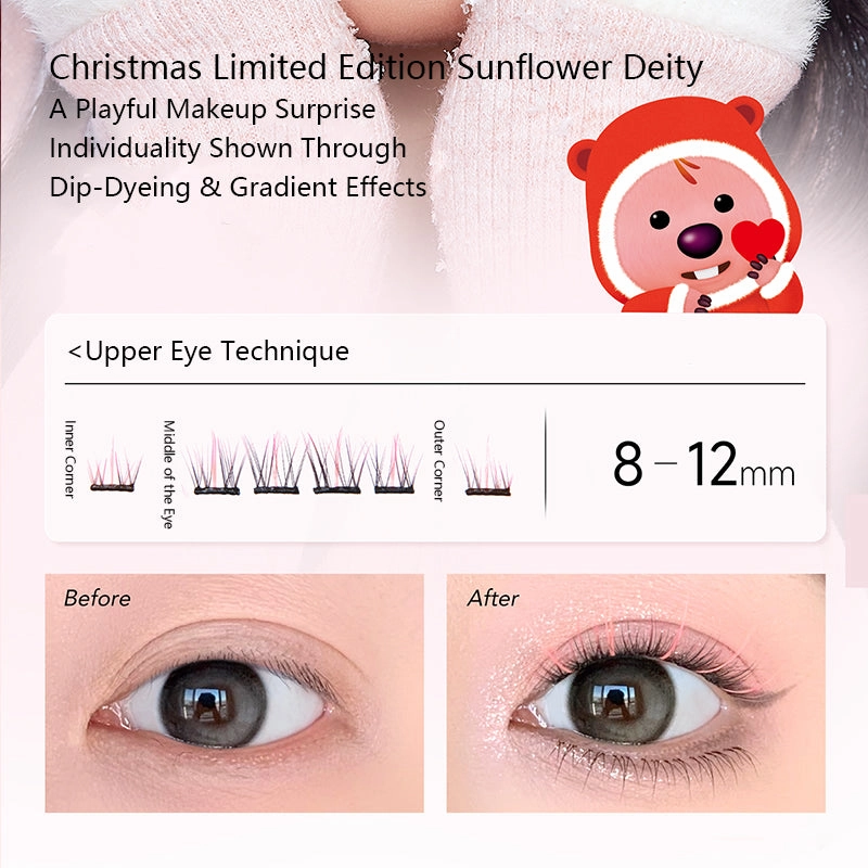 EverBab x ZANMANG LOOPY Christmas Gradient Self-Adhesive Eyelashes