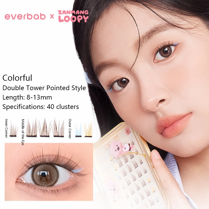 EverBab x ZANMANG LOOPY Christmas Gradient Self-Adhesive Eyelashes