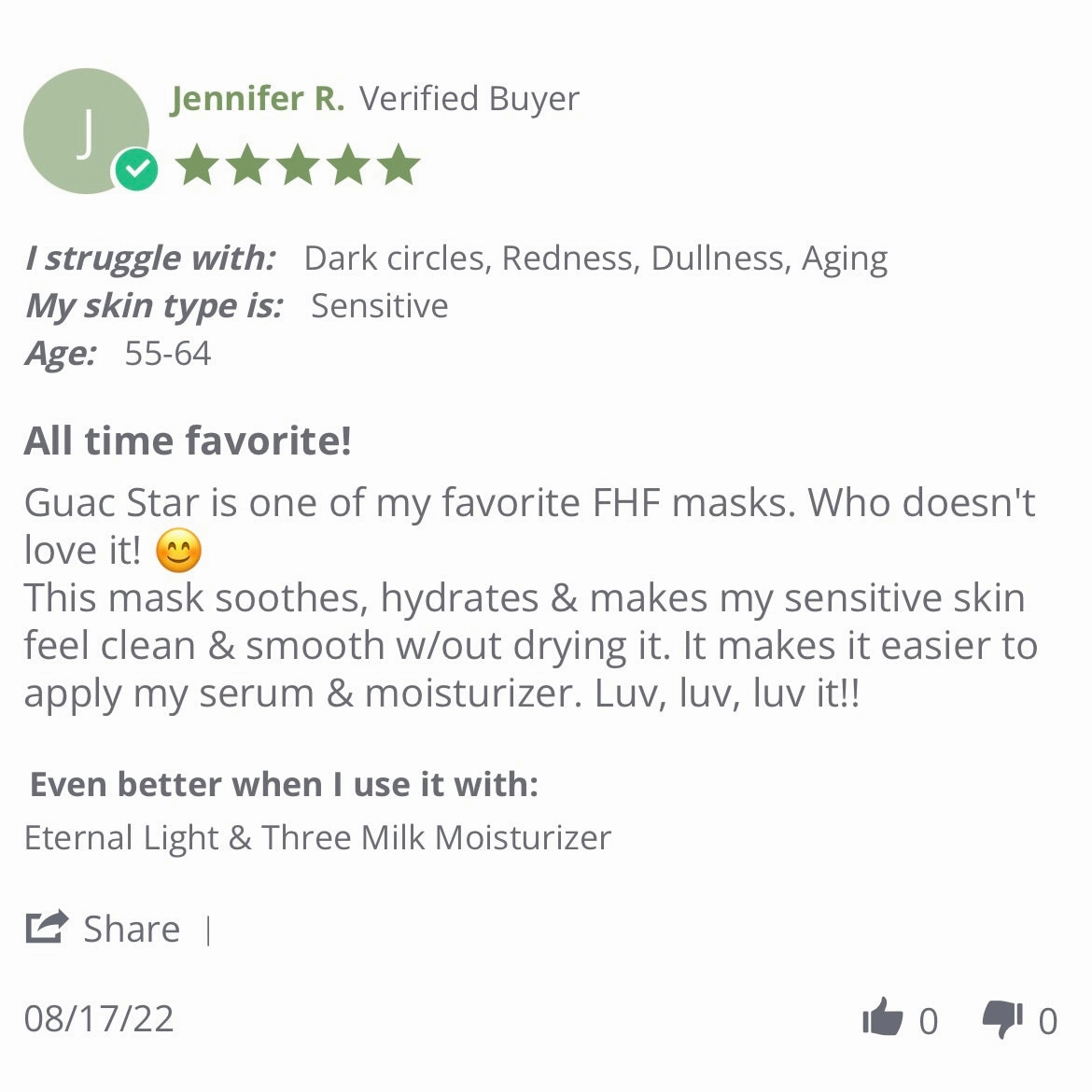 FarmHouse Fresh Guac Star Avocado Mask