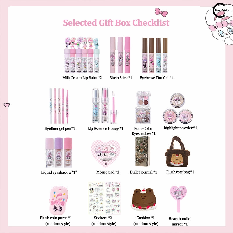 FLORTTE Born Pink Series Bunny Edition Gift Set