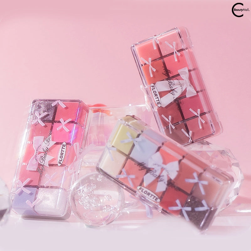 FLORTTE Princess Heart Series Ten-Color Lip Tint Palette