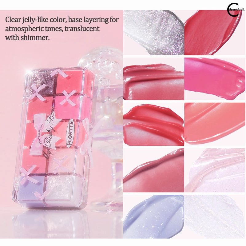 FLORTTE Princess Heart Series Ten-Color Lip Tint Palette