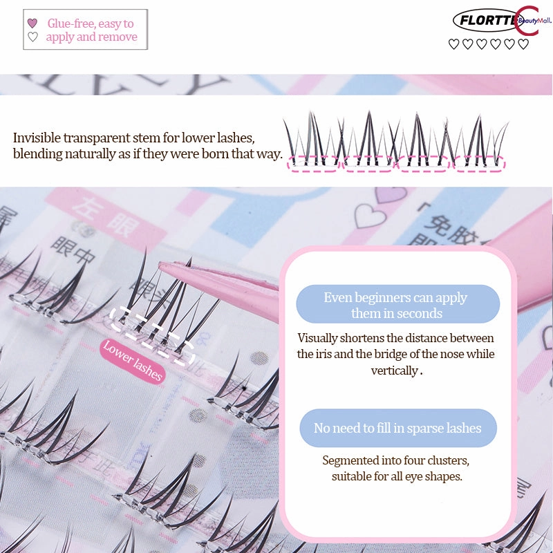 FLORTTE "Debutante Diary" Series Glue-Free False Eyelashes