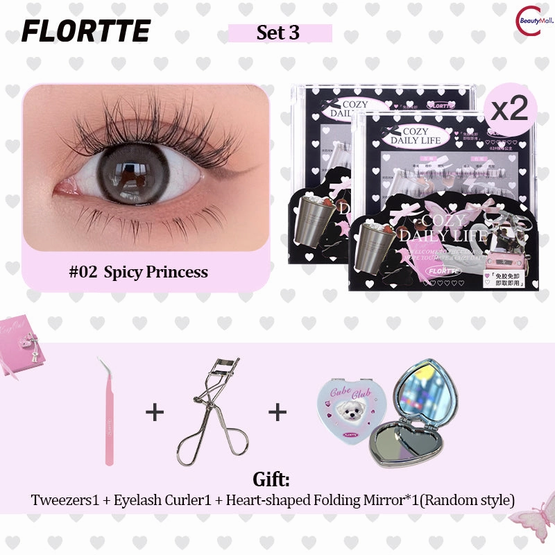 FLORTTE "Debutante Diary" Series Glue-Free False Eyelashes