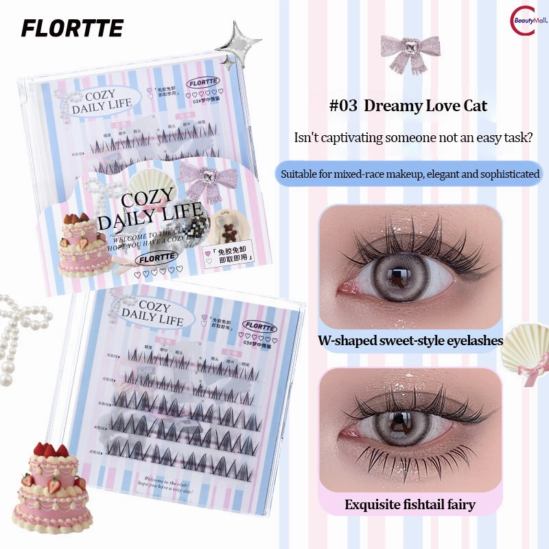FLORTTE "Debutante Diary" Series Glue-Free False Eyelashes