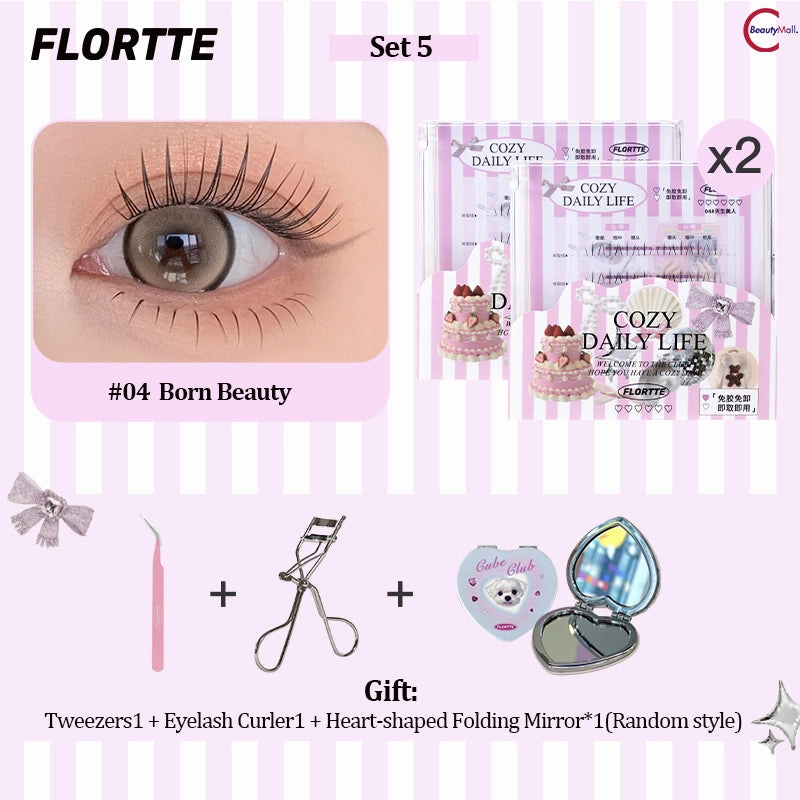 FLORTTE "Debutante Diary" Series Glue-Free False Eyelashes