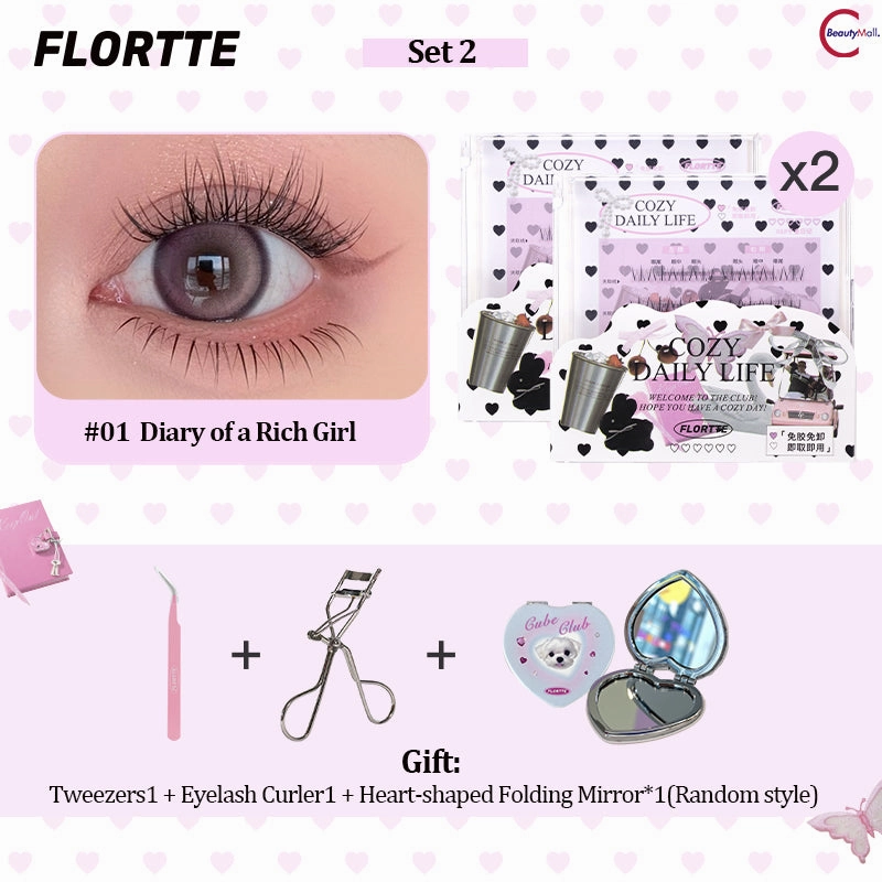 FLORTTE "Debutante Diary" Series Glue-Free False Eyelashes