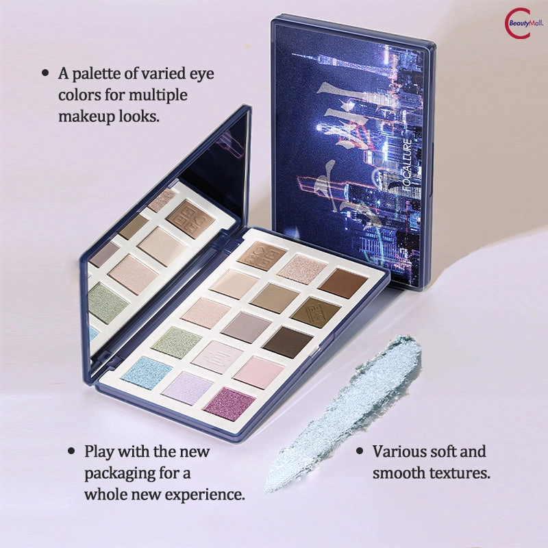 FOCALLURE 15-Color Travel Eyeshadow Palette