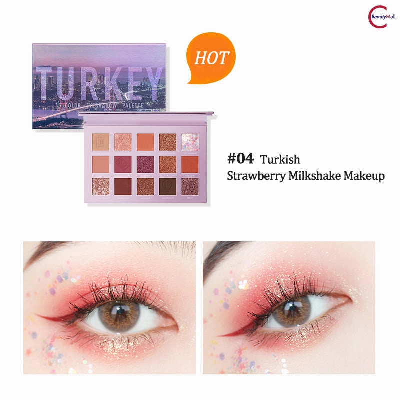 FOCALLURE 15-Color Travel Eyeshadow Palette