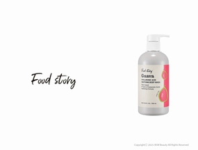 FOOD STORY GUAVA HYALURONIC ACID SOOTHING BODY WASH 10.14 FL. OZ. / 300 mL
