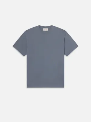 FRAME Logo Tee -- Smoky Blue