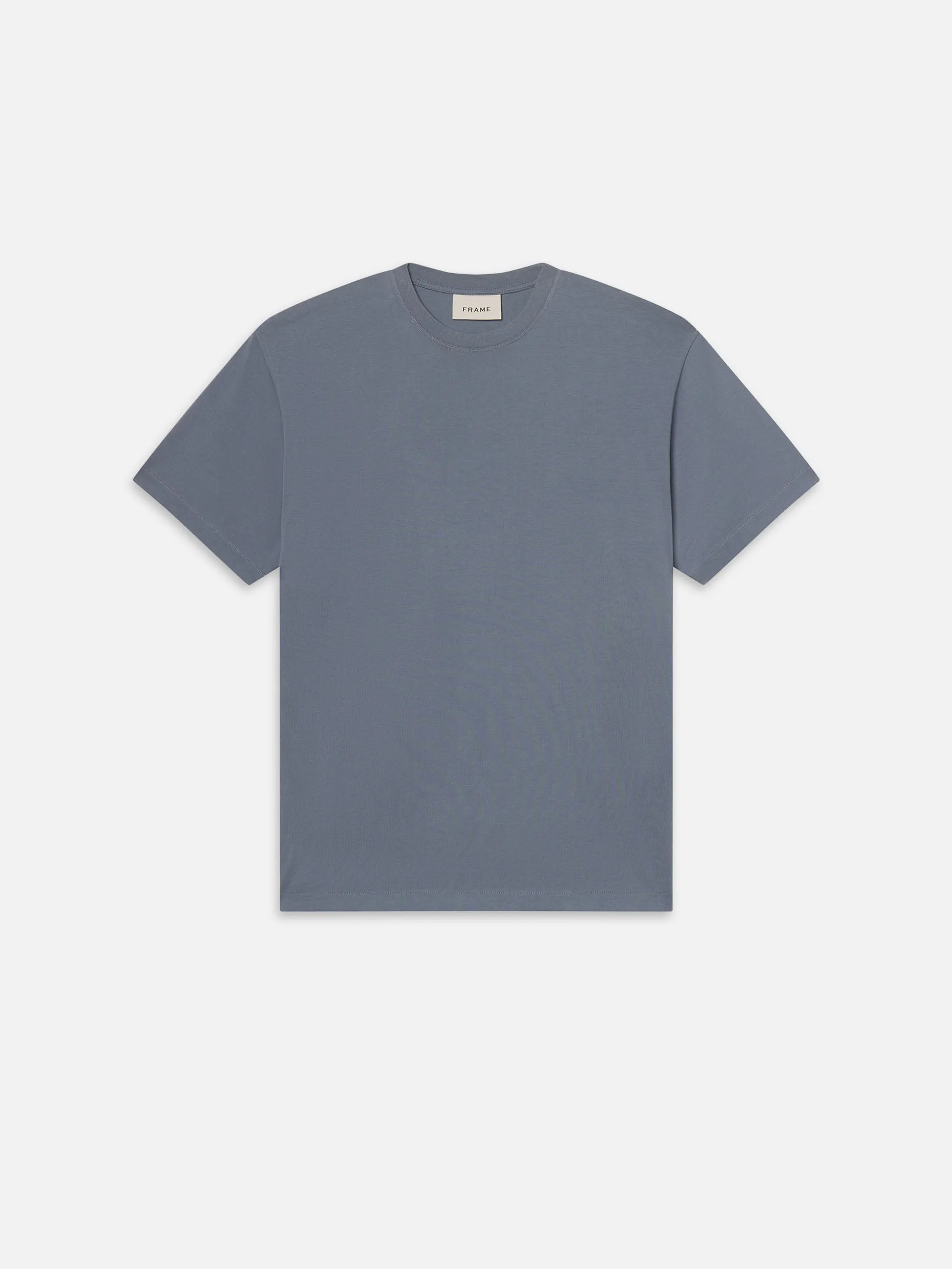 FRAME Logo Tee -- Smoky Blue