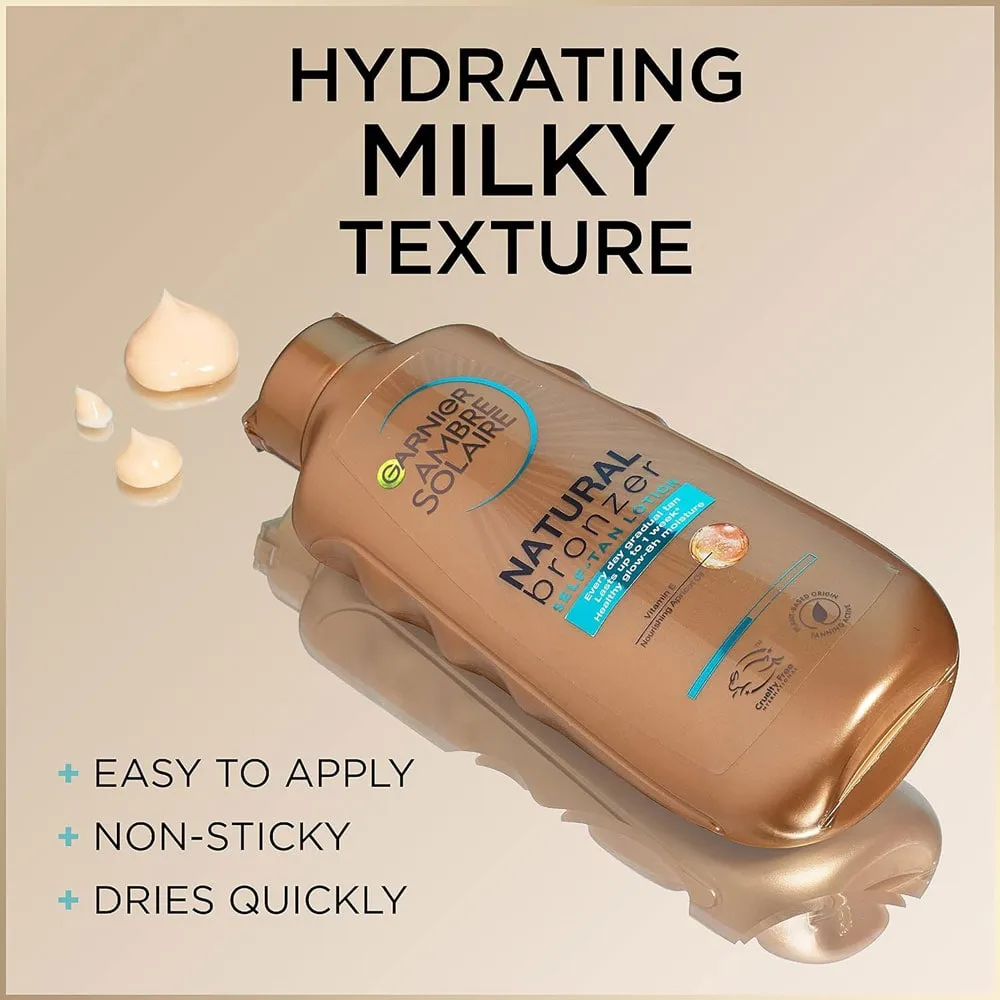 Garnier Self Tan Lotion Natural Bronzer Vitamin E Medium 200ml