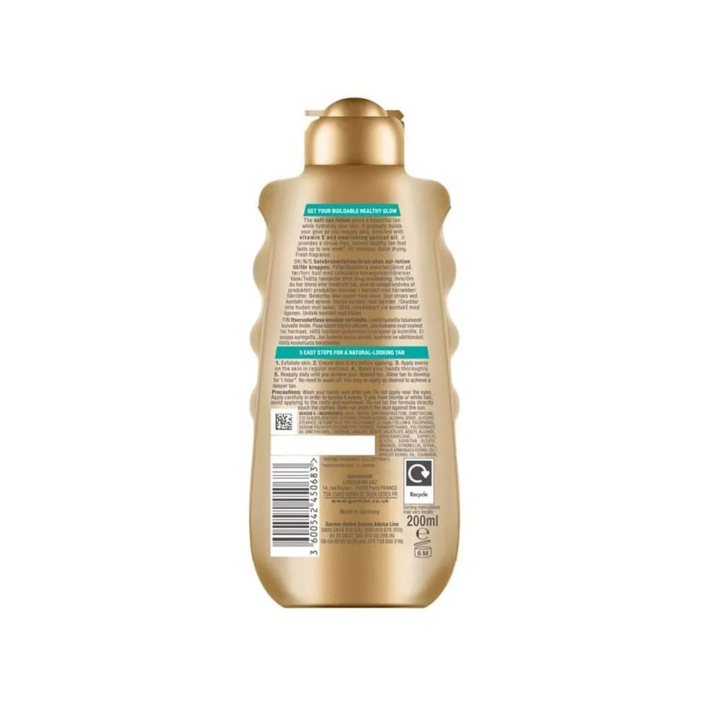 Garnier Self Tan Lotion Natural Bronzer Vitamin E Medium 200ml