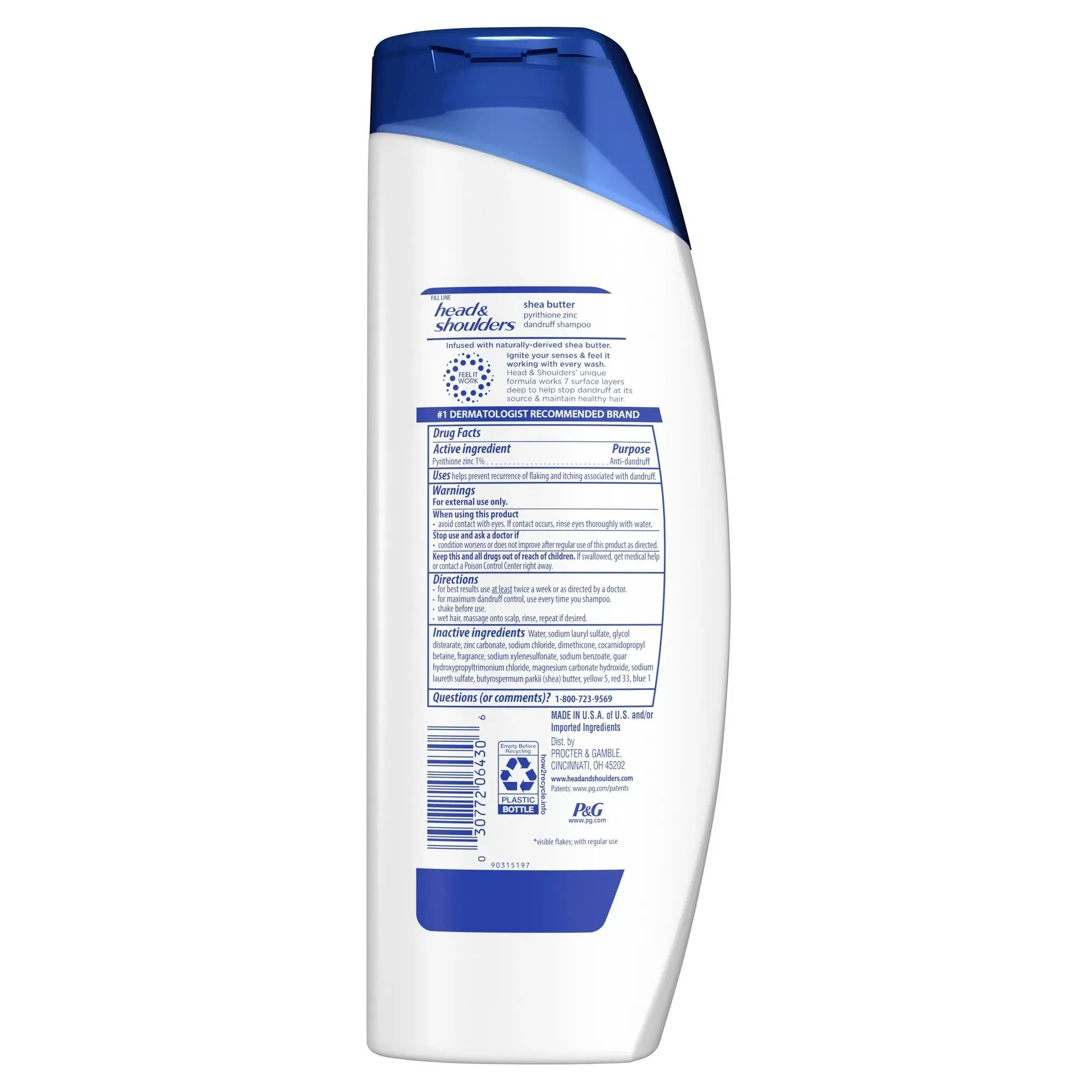 Head and Shoulders Dandruff Shampoo. Shea Butter. 12.5 fl oz