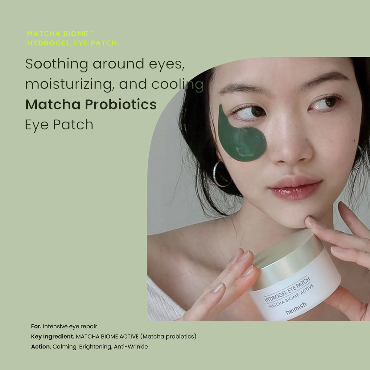 Heimish Matcha Biome Hydrogel Eye Patch 60ea