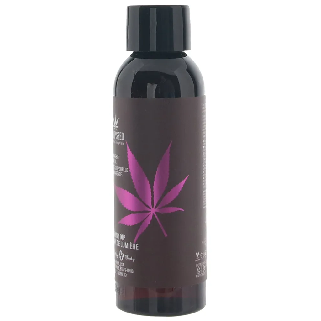 Hemp Seed Massage Oil 2oz/60ml in Skinny Dip