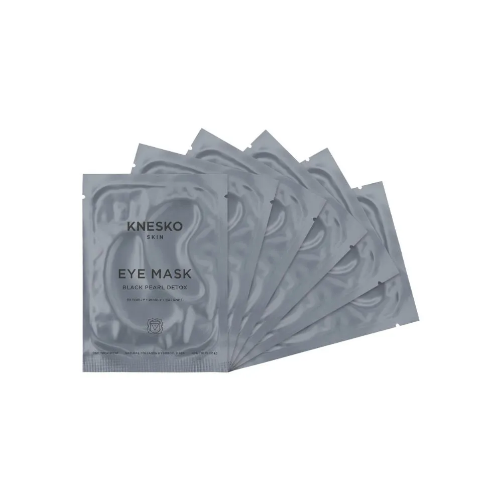 Knesko Black Pearl Detox Collagen Eye Masks