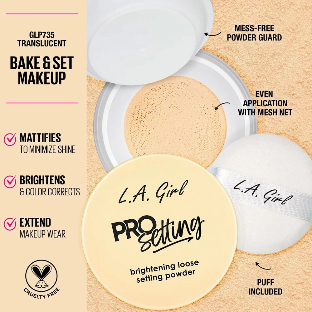 LA Girl Pro Setting Brightening Loose Setting Powder Translucent 5g