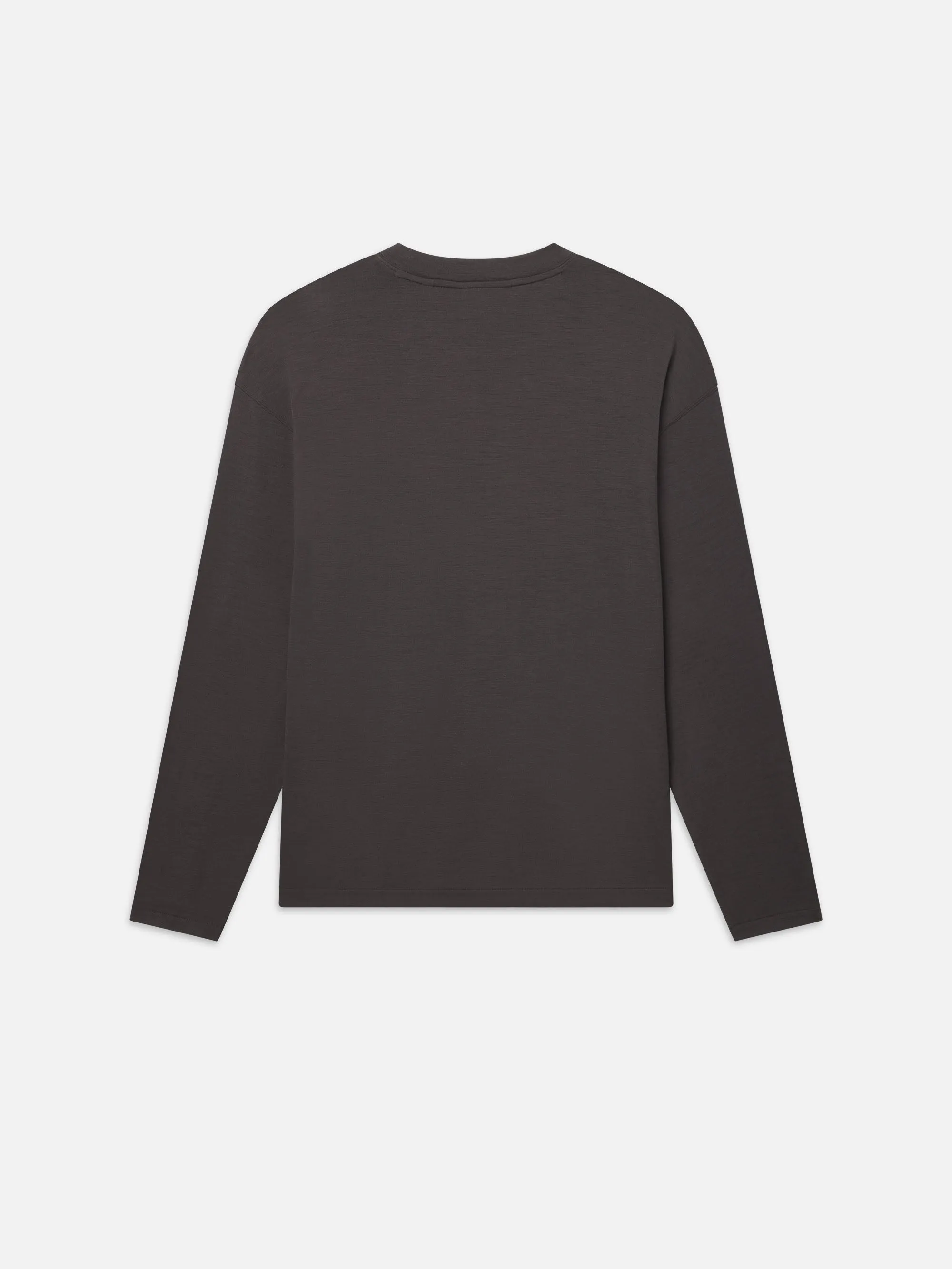 Long Sleeve Woolen Tee -- Taupe