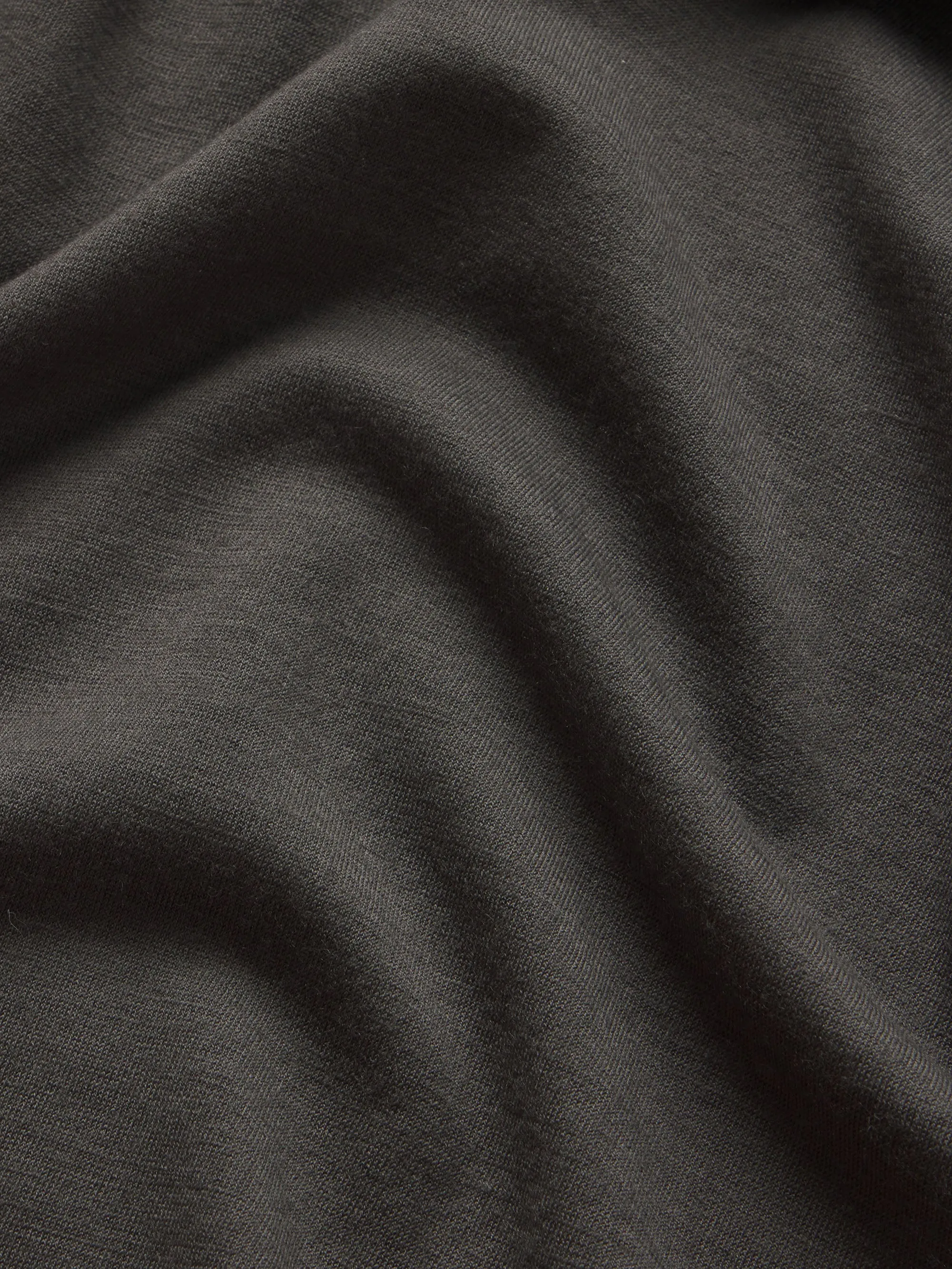 Long Sleeve Woolen Tee -- Taupe