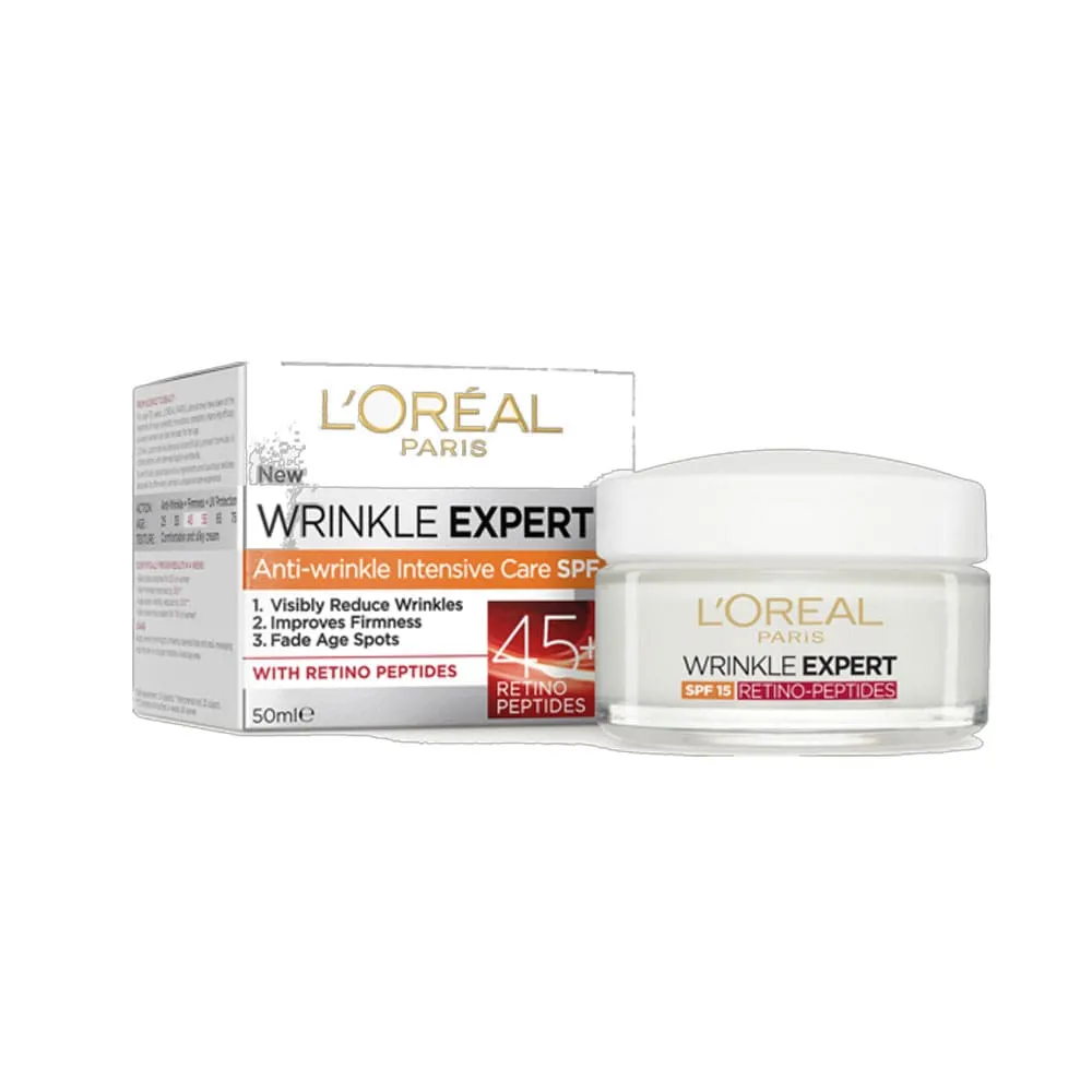 L'Oreal Paris Wrinkle Expert Intensive Anti Wrinkle Cream Day With Retino Peptides 45  50ml