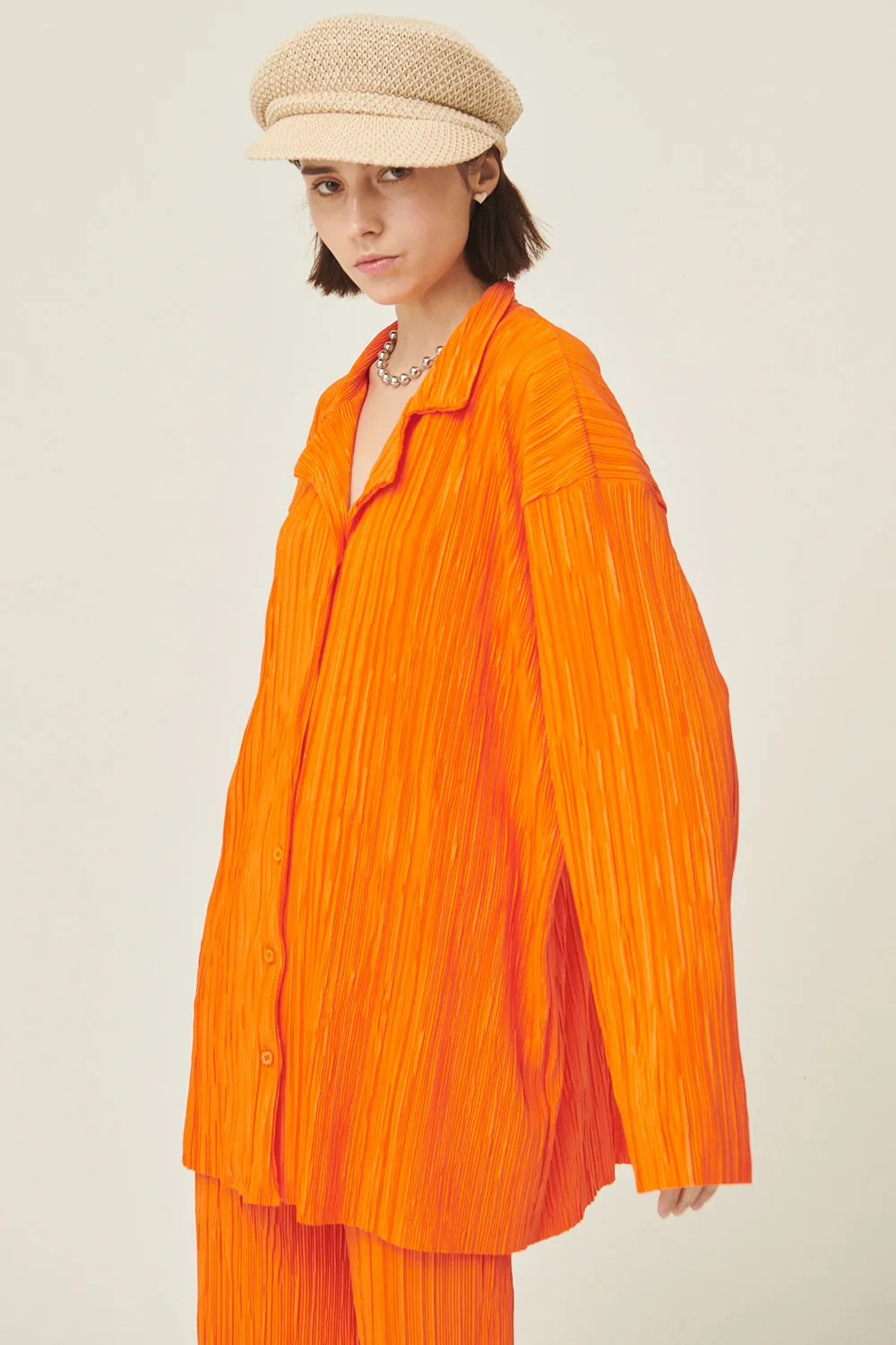 Maria Oversized Plisse Shirt