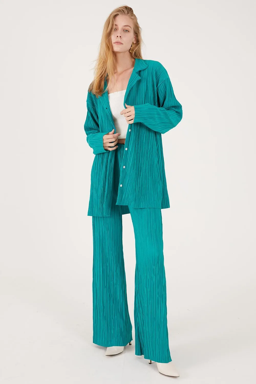 Maria Oversized Plisse Shirt