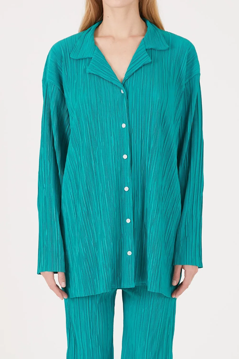 Maria Oversized Plisse Shirt