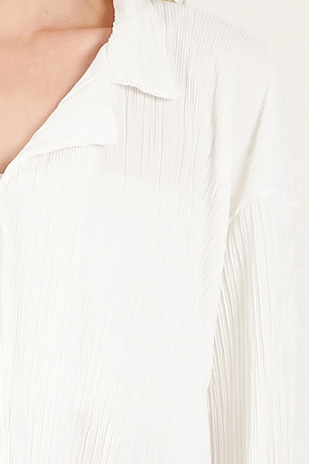 Maria Oversized Plisse Shirt