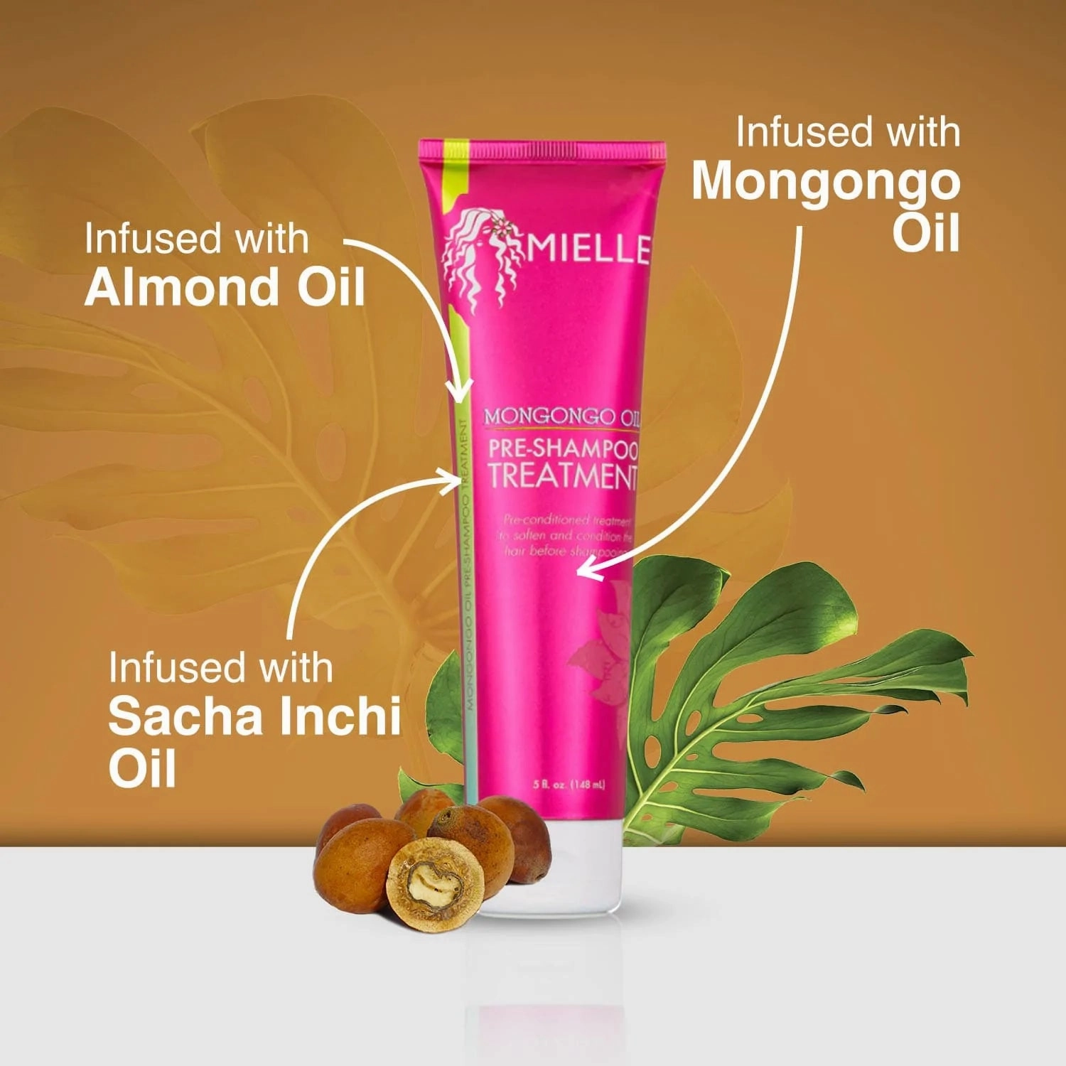 Mielle Organics Mongongo Oil Pre-Shampoo Treatment - 5 oz