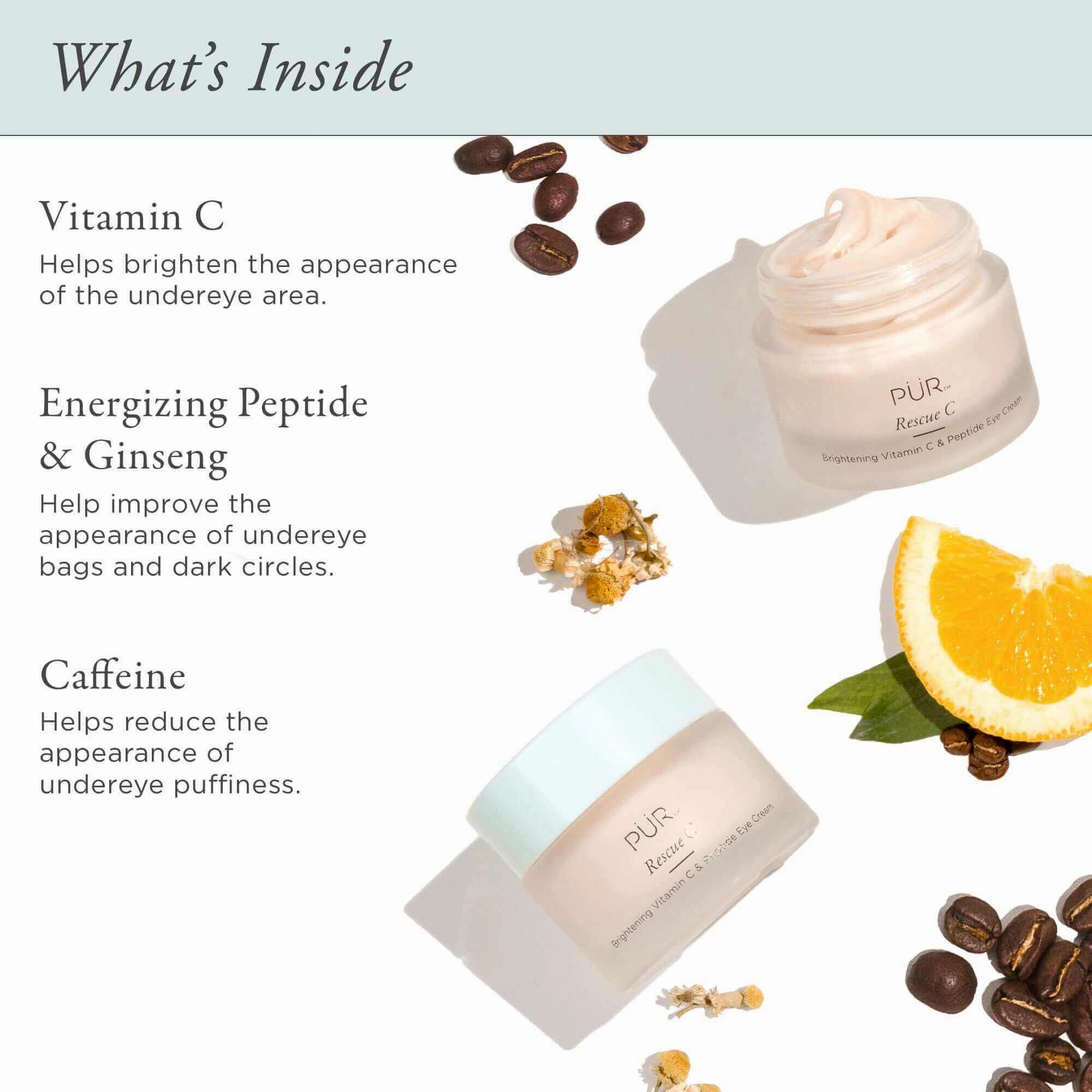 Rescue C Brightening Vitamin C & Peptide Eye Cream