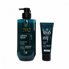 Ryo Deep Cleansing & Cooling Shampoo Set 480ml   112ml