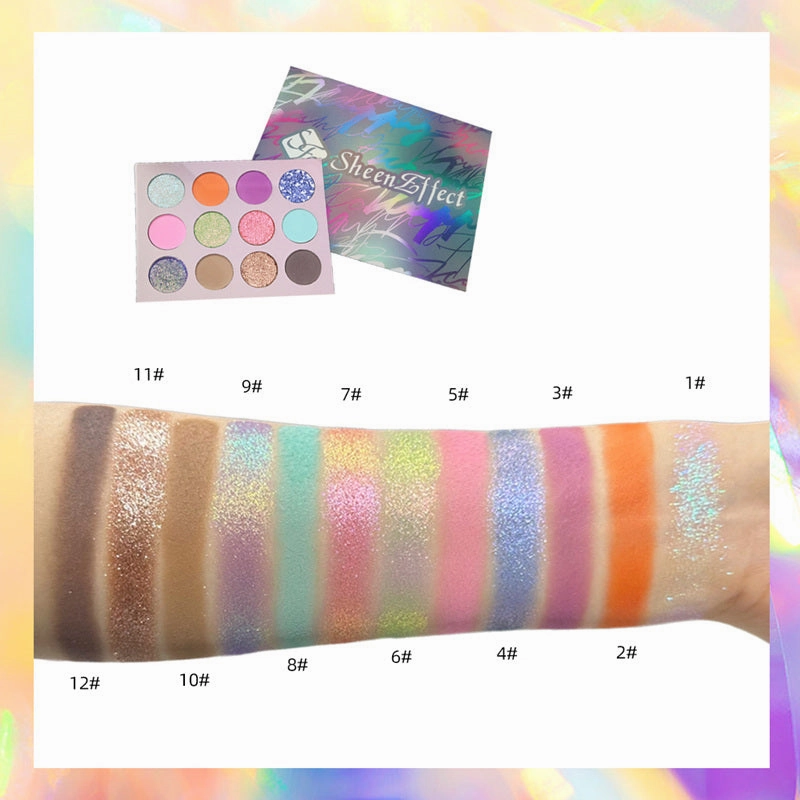 SheenEffect Secret Crush Diary 12-Color Eyeshadow Palette
