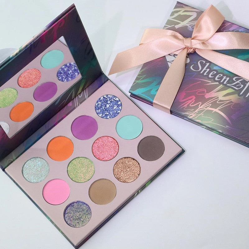 SheenEffect Secret Crush Diary 12-Color Eyeshadow Palette