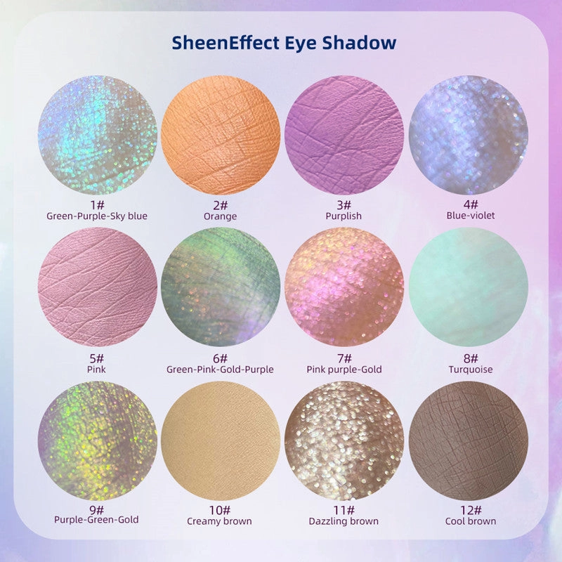 SheenEffect Secret Crush Diary 12-Color Eyeshadow Palette