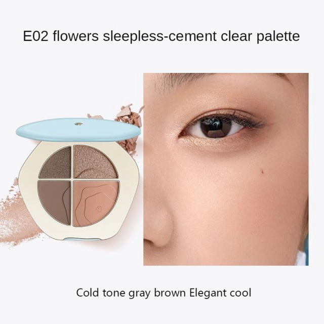 TIMAGE Flower Shadow Four-color Eyeshadow