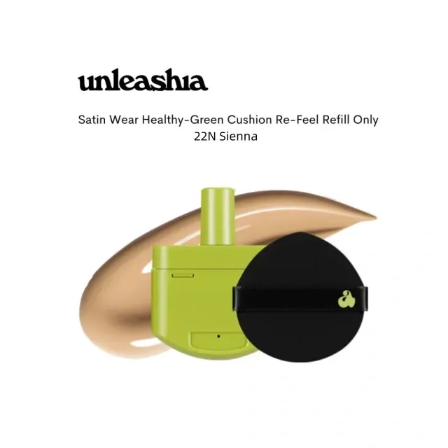 Unleashia Satin Wear Healthy-Green Cushion Refill ( Puff)