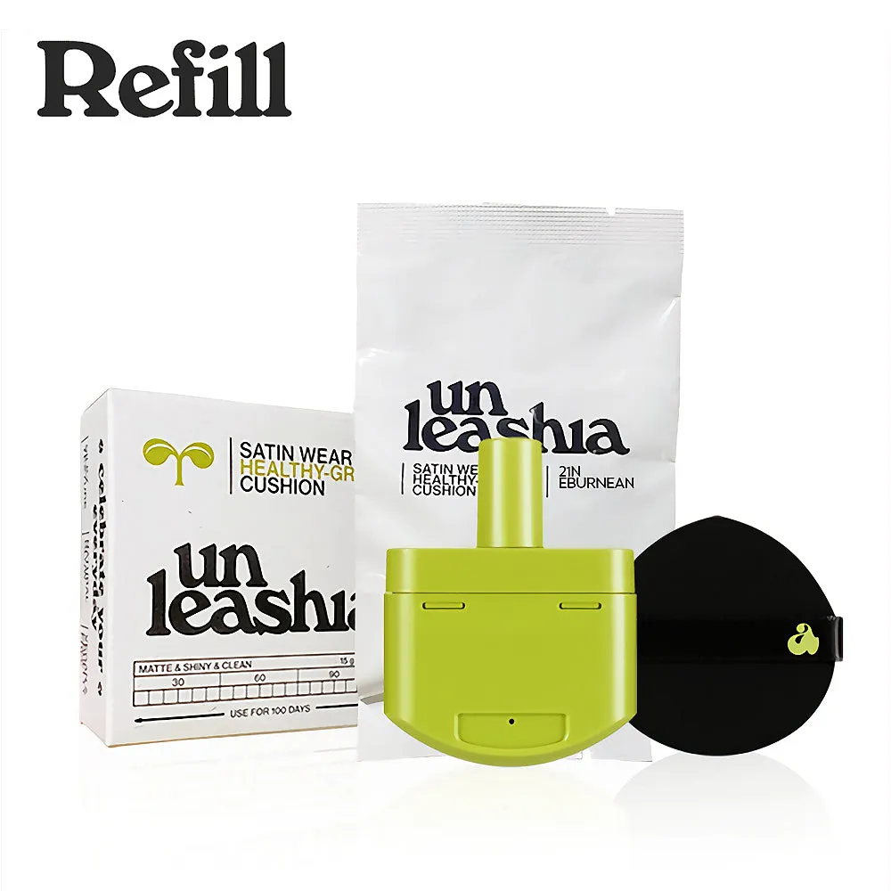 Unleashia Satin Wear Healthy-Green Cushion Refill ( Puff)
